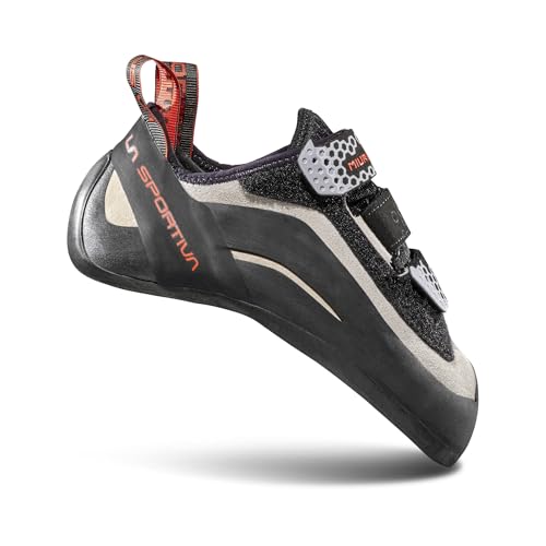 LA SPORTIVA W Miura Vs Weiß - Sensibler präziser Leder Damen Kletterschuh, Größe EU 38.5 - Farbe White - Cherry Tomato von LA SPORTIVA