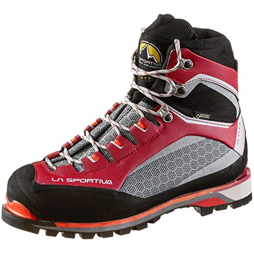 LA SPORTIVA W Trango Tower Extreme GTX Grau-Rot-Schwarz - Gore-Tex Bergschuher technischer Damen Bergschuh, Größe EU 4 von LA SPORTIVA