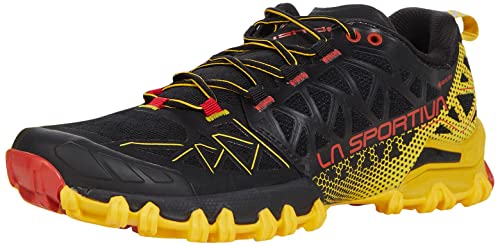 La Sportiva Bushido II GTX Running Shoe - Herren, Schwarz/Gelb, 43.5 EU von LA SPORTIVA