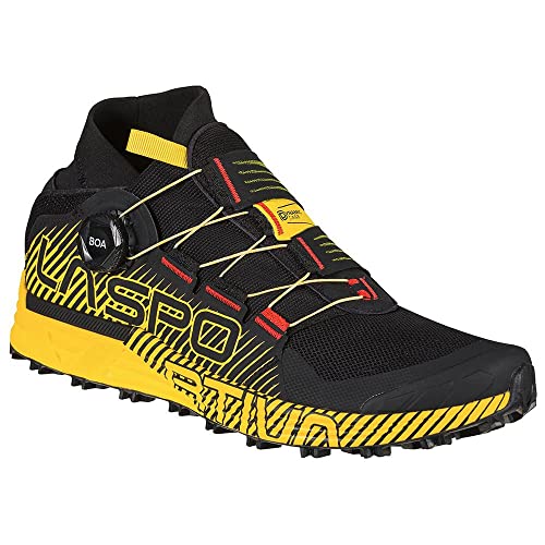 LA SPORTIVA M Cyklon Schwarz - Leistungsfähiger komfortabler Herren Trailrunning Schuh, Größe EU 45.5 - Farbe Black - Ye von LA SPORTIVA