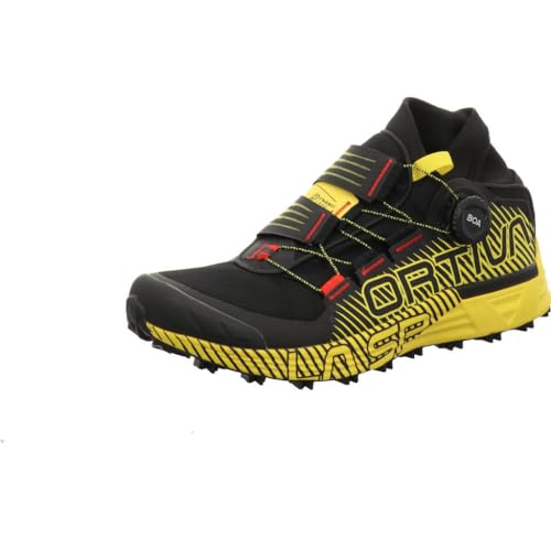 LA SPORTIVA M Cyklon Schwarz - Leistungsfähiger komfortabler Herren Trailrunning Schuh, Größe EU 46 - Farbe Black - Yell von LA SPORTIVA