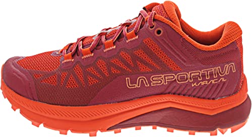 La Sportiva Damen Karacal Woman Cherry Tomato/Velvet Trailrunningschuhe, Kirschtomate Samt, 41.5 EU von LA SPORTIVA