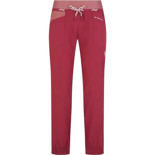 LA SPORTIVA W Mantra Pant Rot - Weiche elastische Damen Hose, Größe S - Farbe Red Plum - Blush von LA SPORTIVA