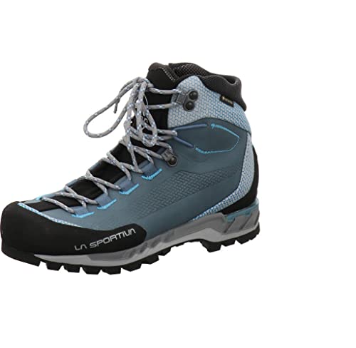 LA SPORTIVA W Trango Tech Leather GTX Blau - Gore-Tex Leichter robuster Damen Wanderschuh, Größe EU 40 - Farbe Slate - von LA SPORTIVA