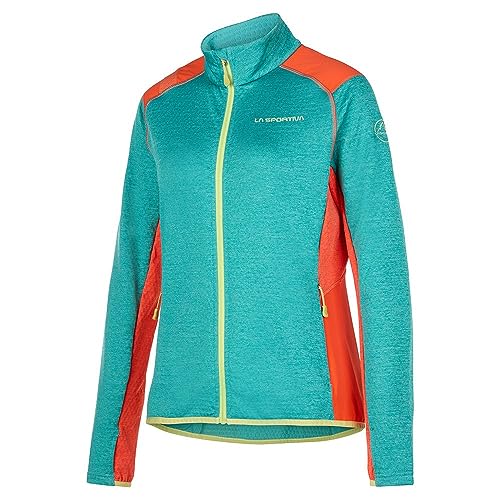 La Sportiva Damen True North JKT W Cherry Tomato Jacke, Lagoon/Kirschtomato, L von LA SPORTIVA