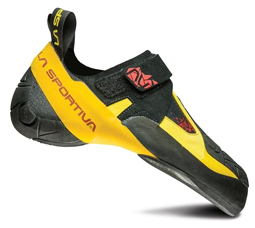 LA SPORTIVA Skwama Gelb - Sensibler Flexibler Kletterschuh, Größe EU 41.5 - Farbe Black - Yellow von LA SPORTIVA