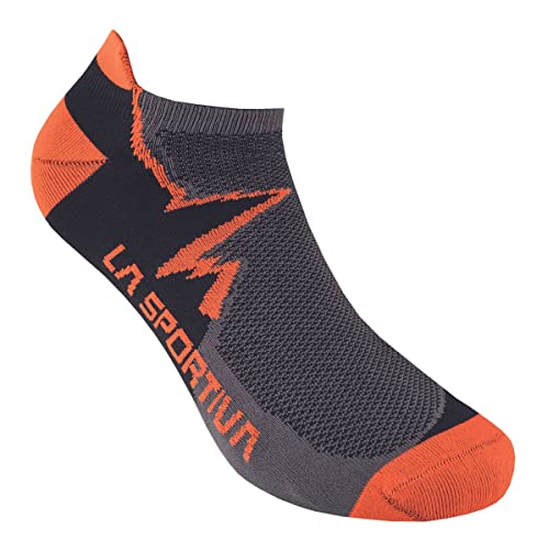 La Sportiva Unisex Steigende Carbon/Hawaiian Sun Socken, L von LA SPORTIVA