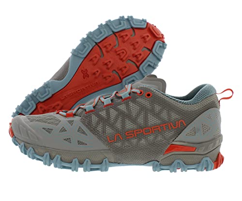 La Sportiva Women's Bushido II Trail Running Shoes, Moon/Paprika, 39.5 von LA SPORTIVA