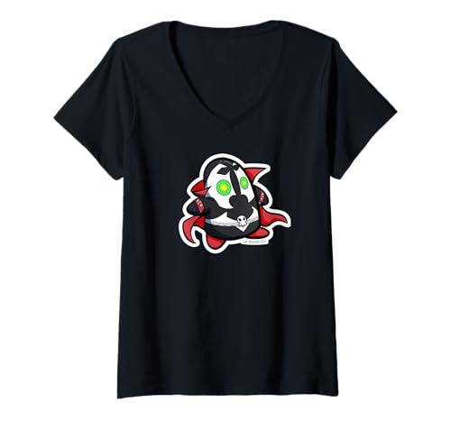 Damen BODO Spawn Comic-Hemd mit Charakteren T-Shirt mit V-Ausschnitt Damen BODO Spawn Comic-Hemd mit Charakteren T-Shirt mit V-Ausschnitt von LA STICKER CO.
