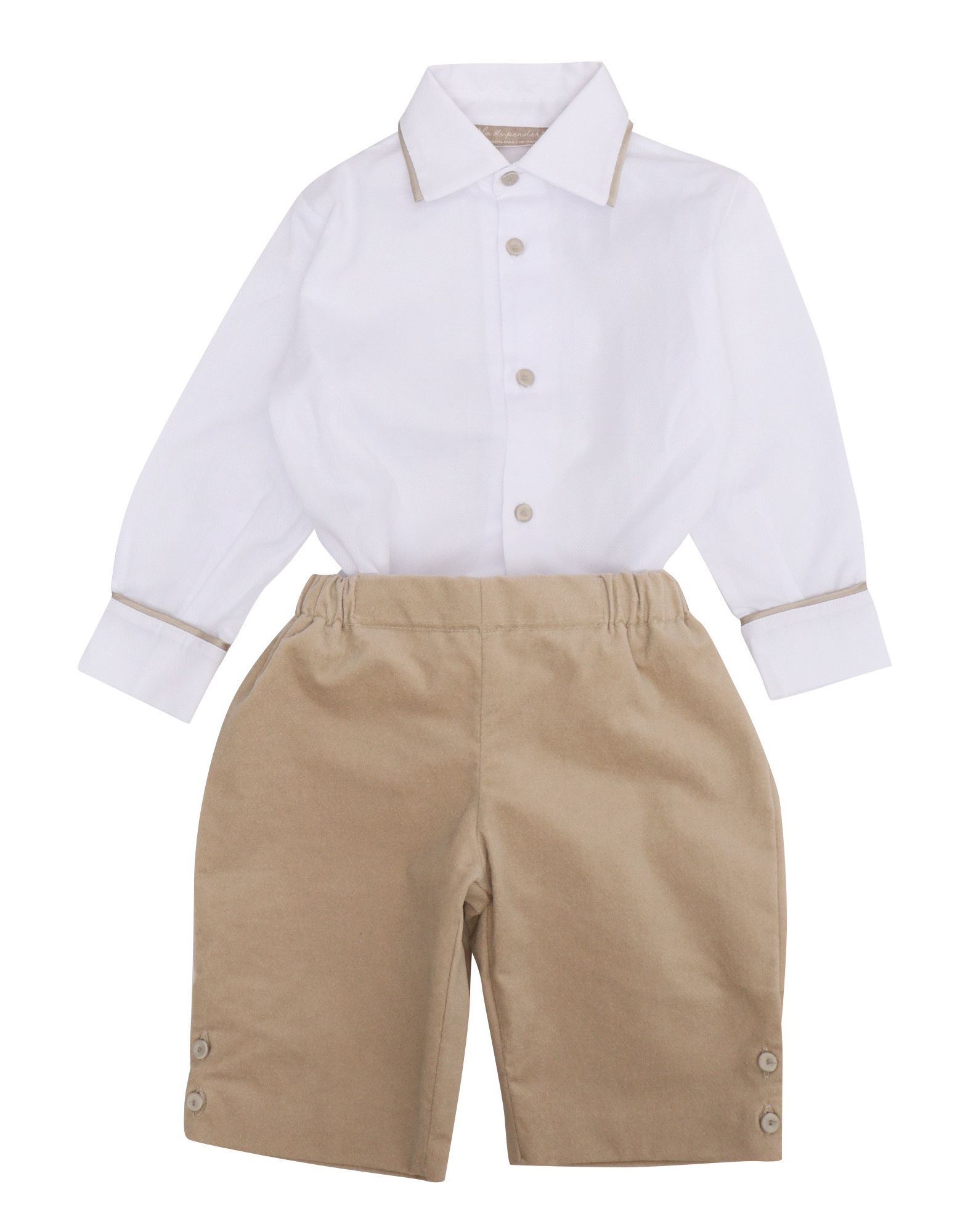 LA STUPENDERIA Hemd Kinder Beige von LA STUPENDERIA