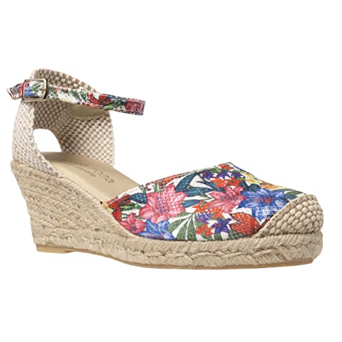 Nicht das gleiche Damenschuh Spring/Sommer 2020 Espadrilles Keilabsatz, Rosa, 37 EU von LA VIDA ROSA