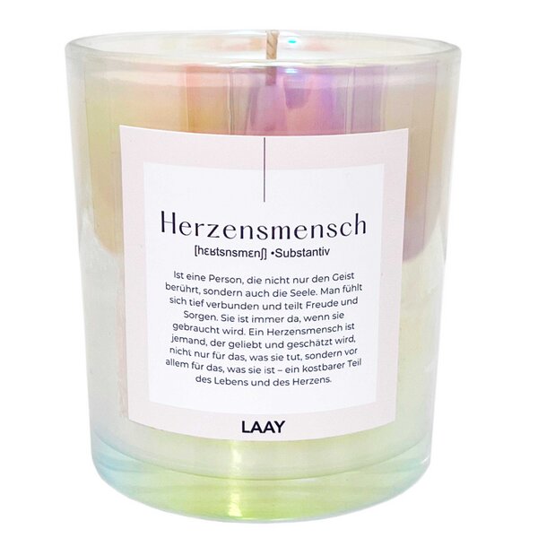 LAAY Duftkerze "Herzensmensch" - 100% Sojawachs -250gr von LAAY