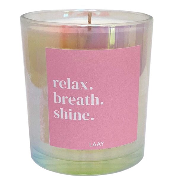 LAAY Duftkerze "Relax, breath, shine." - 100% Sojawachs -250gr von LAAY