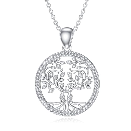 LABBAO Diamant Lebensbaum Schwester Kette für Damen 925 Sterling Silber Schwester Anhänger Halskette mit Lab-Grown Diamant Schmuck Geschenke LABBAO Diamant Lebensbaum Schwester Kette für Damen 925 Sterling Silber Schwester Anhänger Halskette mit Lab-Grown Diamant Schmuck Geschenke von LABBAO