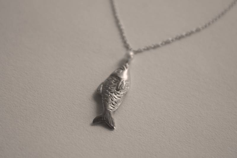 Handgefertigte Anhängerkette „Fisch" Aus 925Er Silber. 925 Sterling Silber Handgefertigt von LABCORSOSANGOTTARDO3