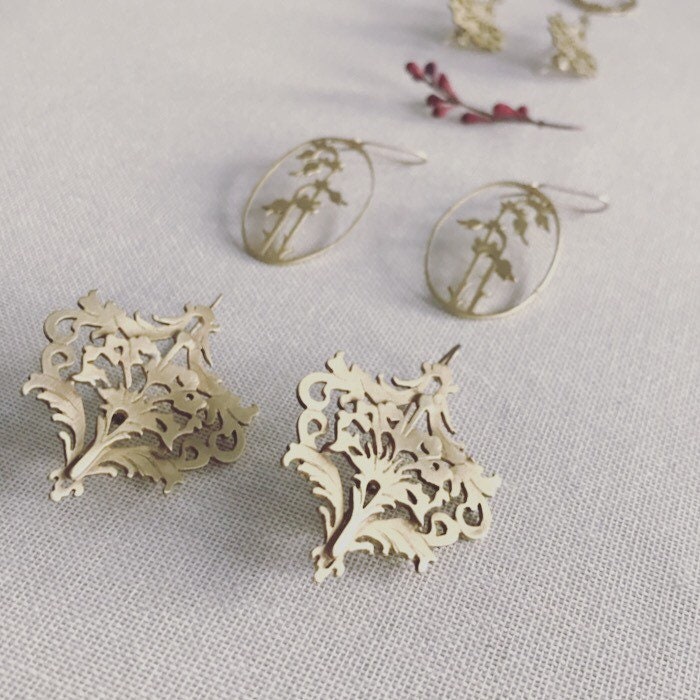 Handgestochene Ohrringe in Silber Oder Bronze Erhältlich. Bronze von LABCORSOSANGOTTARDO3