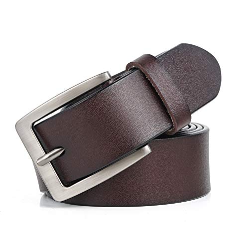 LABMGW Herren Gürtel Groß Und Hoch Normale Größe 91,44 cm-239,84 cm, Kaffee, 120cm(Waist: 40"-43") von LABMGW
