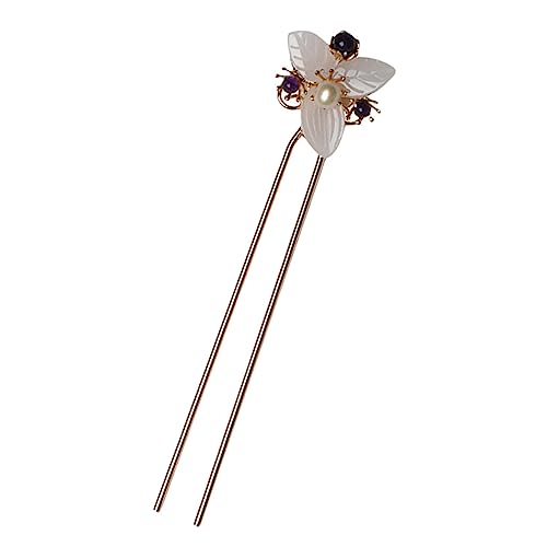 LABRIMP 1 Stück Vintage Haarnadel Form Perle Accessoire Vintage Haarnadel Mädchen Haarnadeln Bobby Haarstab Chinesische Haarspangen Retro Kopfschmuck Retro Haarspangen Retro von LABRIMP