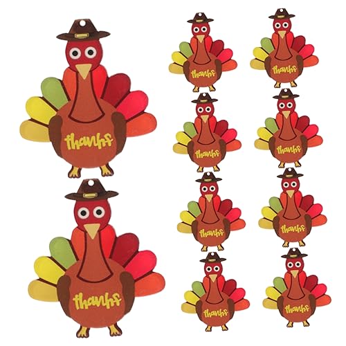 LABRIMP 10 Stück Thanksgiving Truthahn Schmuckanhänger Charms für Diy Schmuckherstellung Kreative Anhänger für und Armbänder für Bastelprojekte LABRIMP 10 Stück Thanksgiving Truthahn Schmuckanhänger Charms für Diy Schmuckherstellung Kreative Anhänger für und Armbänder für Bastelprojekte von LABRIMP