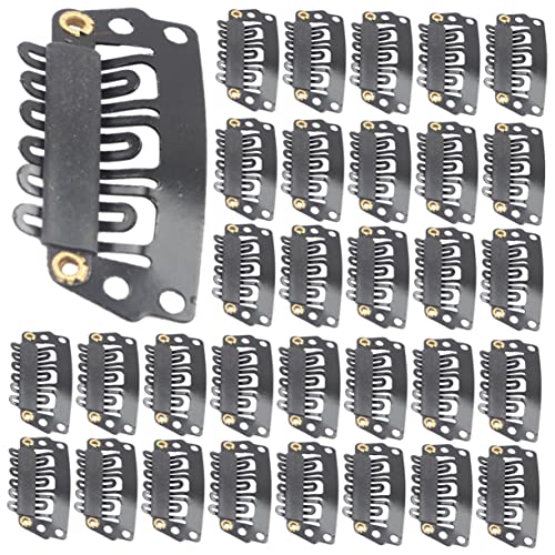 LABRIMP 100 Stück Haarverlängerungsclips Förmig Leicht Snap Clips für Damen Haarverlängerungen Perücken DIY Haarschmuck Vielseitig Einsetzbar Schonend für Haar und Kopfhaut von LABRIMP