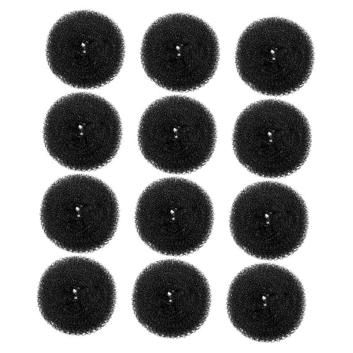 LABRIMP 12 Stück Teiliges Haarknoten Donut Haarstyling Tool Kleiner Elastischer Duttformer für Damen Leichter Tragbarer Haar Donut für Büro Reisen Partys und Alltag Einfache Anwendung von LABRIMP
