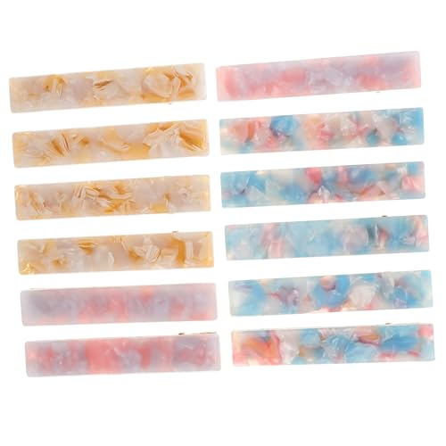 LABRIMP 12 Stück Teiliges Retro Haarspangen aus Acetat Bunte Dekorative Haarklammern für Damen Geeignet für Lässige und Besondere Anlässe Leicht und Komfortabel von LABRIMP
