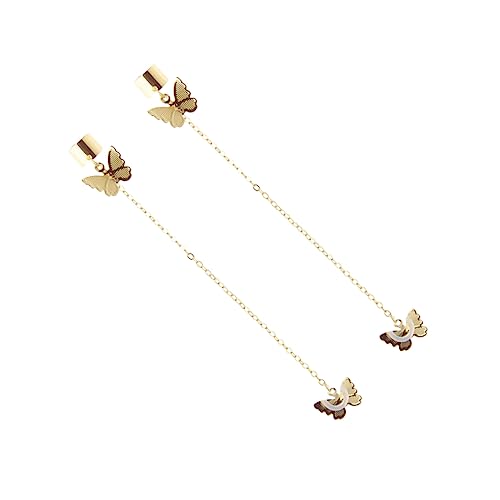 LABRIMP Anti Verlust Ohrhörer Ohrringe Halter mit Schmetterlingsdesign Kabelloser Kopfhörerhalter für Damen Ohrmanschette Stylischer Ohrschmuck für Besondere Anlässe von LABRIMP