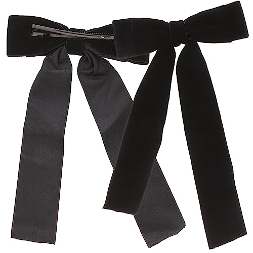 LABRIMP 2 Stück Einfarbige Samt Haarschleifen Haarspangen mit Schleifen Design Haarnadeln für Damen und Mädchen Vielseitiger Haarschmuck für Alltag Party und Festliche Anlässe von LABRIMP