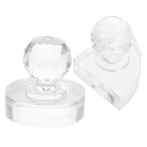 LABRIMP 2 Stück Teiliges Puderpresswerkzeug Rund Acryl Pressstempel für Lidschatten Blush Kompaktpuder DIY Seal Stamper Puder Stempel Werkzeug für Make up Pulverpressung von LABRIMP