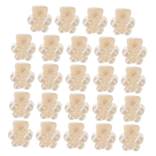 LABRIMP 24 Stück Teiliges Mini Haarklammern mit Perlen Blumen und Schmetterlingen Kreative Kleine Haarspangen für Mädchen und Frauen Vielseitige Haaraccessoires für Alltag und Party von LABRIMP