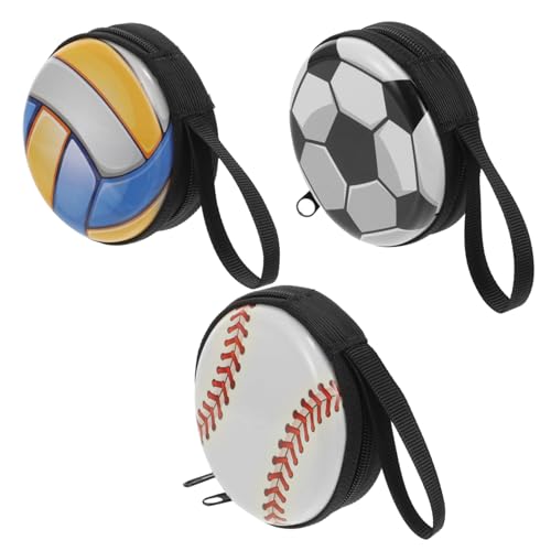 LABRIMP 3 Stück Fußball Geldbörsen aus Runde Münzbeutel für Wechselgeld Kreative Aufbewahrung für für Partys und LABRIMP 3 Stück Fußball Geldbörsen aus Runde Münzbeutel für Wechselgeld Kreative Aufbewahrung für für Partys und von LABRIMP