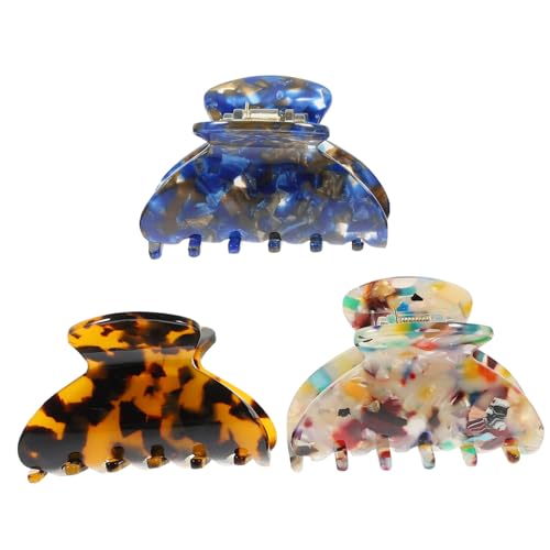 LABRIMP 3 Stück Kleine Haarklammern für Damen Zarte Muster Vielseitig Einsetzbar für Dickes Dünnes und Lockiges Haar Eleganter Haarschmuck für Alltag und Styling von LABRIMP