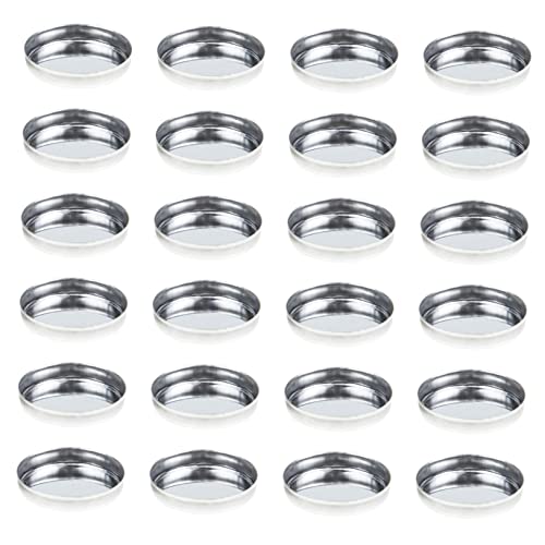 LABRIMP 30 Stück Teiliges Leerer Runder Metall Pans für Lidschatten und DIY Kosmetikpalette Zubehör Leicht Vielseitig für Lidschatten Blush für Reisen und Persönliche Make Up Gestaltung von LABRIMP
