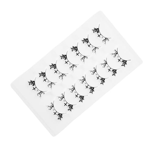 LABRIMP 7 Paare Halloween Wimpern für Frauen Leichte Komfortable Künstliche Wimpern mit Kreativen Einzigartigen Designs Wiederverwendbare Party Cosplay-augenaufschläge von LABRIMP