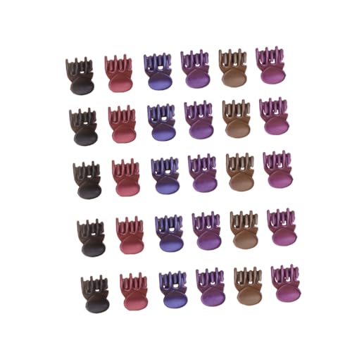 LABRIMP 72 Stück Teiliges Mini Haarspangen aus Leichtem Kunststoff Bunte Haarklammern mit Rutschfestem Griff und Verzahnung Sichere Haarklammern für Damen und Mädchen Vielseitig für von LABRIMP