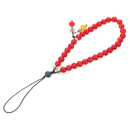 LABRIMP Charm Beaded Wristband Pendant Roter Handy Lanyard Armband für Damen Leicht Tragbar mit Einzigartigem für Telefon Schlüsselanhänger für zu Besonderen Anlässen LABRIMP Charm Beaded Wristband Pendant Roter Handy Lanyard Armband für Damen Leicht Tragbar mit Einzigartigem für Telefon Schlüsselanhänger für zu Besonderen Anlässen von LABRIMP