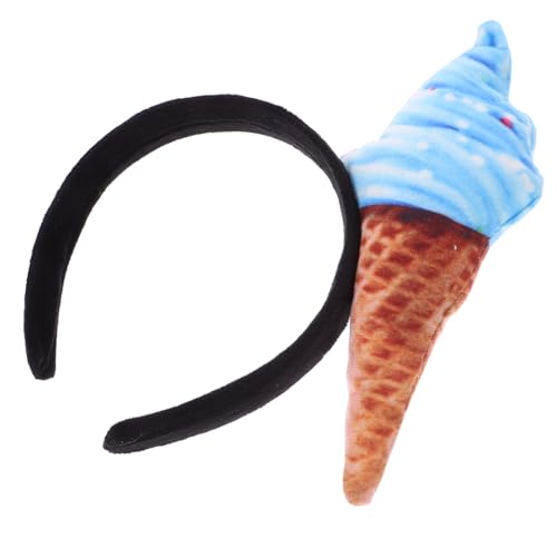 LABRIMP Damen Stirnband Eiscreme Design Weich Bequem Dekoratives Haarband für Waschen Schminken Vielseitige Farben Leicht und Langlebig Modisches Haaraccessoire von LABRIMP