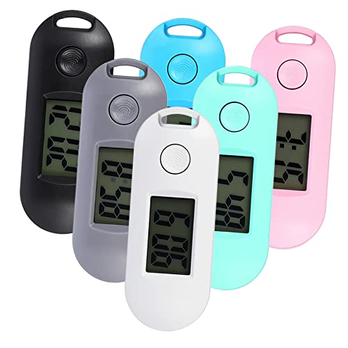 LABRIMP 6stücke Digitaluhr Schlüsselanhänger-taschenuhren Tragbare Kleine Uhren Für Studenten Mit Leuchteffekt Design Geeignet Als von LABRIMP