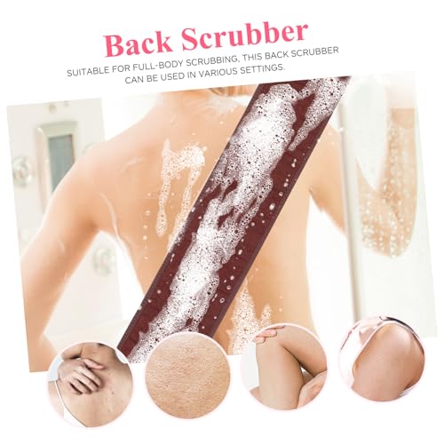 LABRIMP Doppelseitiger Rückenpeeling Waschlappen mit Starkem Peeling Exfolierendes Duschhandtuch für Männer und Frauen Spezielles Faser Material zur Entfernung Abgestorbener Haut Leicht von LABRIMP