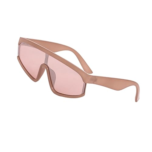 LABRIMP Große Linsen Sonnenbrille für Damen und Langlebige Outdoor Sonnenbrille mit Integriertem Nasenhalter und Uv Schutz Hellbraun LABRIMP Große Linsen Sonnenbrille für Damen und Langlebige Outdoor Sonnenbrille mit Integriertem Nasenhalter und Uv Schutz Hellbraun von LABRIMP