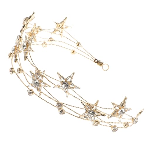 LABRIMP Haarband mit Mehrlagigen Design Stirnband für Damen und Braut Glamouröser Haarschmuck für Hochzeit Party und Festliche Anlässe von LABRIMP