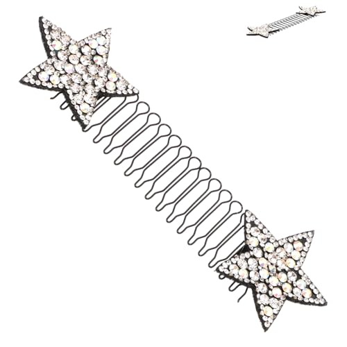 LABRIMP Haarklammer Haarstyling Clip Weißer Stern Haarnadel Haarfixierer mit Hohem Halt Komfortable Frauen Haarspange für Alltag und Besondere Anlässe LABRIMP Haarklammer Haarstyling Clip Weißer Stern Haarnadel Haarfixierer mit Hohem Halt Komfortable Frauen Haarspange für Alltag und Besondere Anlässe von LABRIMP