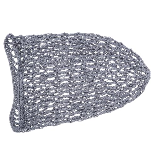 LABRIMP Handgefertigtes Damen Haarnetz Langes Mesh Schlafhaube Atmungsaktiv Haarschutz Haarnetz für Arbeit und Pflege Tiefgrau von LABRIMP