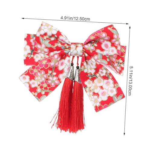 LABRIMP Japanische Haarschleife Haarklammer mit Quaste Großer Schmetterlingsförmiger Haarclip für Damen und Mädchen Leichter und Sicherer Haarschmuck für Kimono und Yukata Dekorativ und von LABRIMP