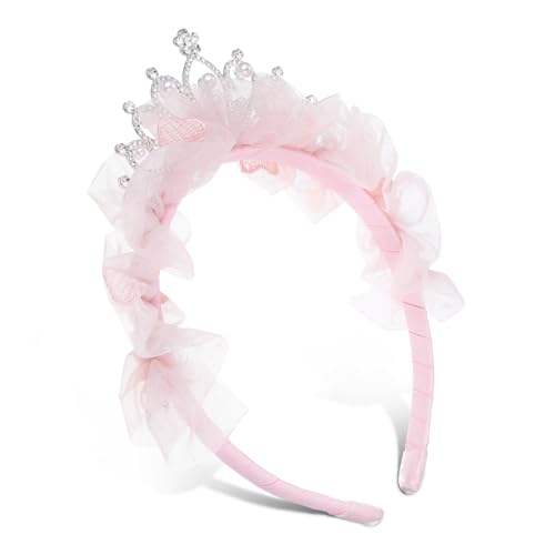 LABRIMP Leichtes Bequemes Prinzessin Krone Stirnband mit Mesh Funkelnden Strasssteinen und Perlen Sicherer für Geburtstagsfeiern Mädchen Party Dekoration LABRIMP Leichtes Bequemes Prinzessin Krone Stirnband mit Mesh Funkelnden Strasssteinen und Perlen Sicherer für Geburtstagsfeiern Mädchen Party Dekoration von LABRIMP