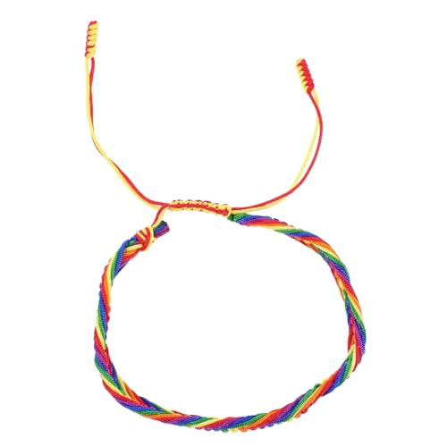 LABRIMP Lgbt Regenbogen Armband Verstellbares Geflochtenes Handgelenkband für Männer und Frauen für Pride Events Partys und Tägliche Outfits von LABRIMP