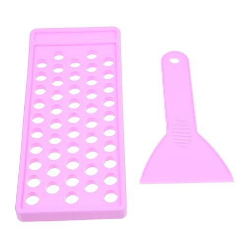 LABRIMP Lip Balm Crafting Kit mit Löchern Fülltablett und Spatel PP Lippenbalsam Behälter Langlebig und Sicher für DIY Lippenpflege Auffülltablett Praktische Lippenpflege Hülse von LABRIMP