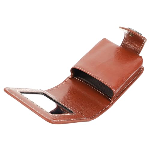 LABRIMP Lippenstift etui mit Spiegel Kompakte Kosmetiktasche Damen Mini Lippenstifthalter Tragbare Makeup Tasche für Schlüssel Münzen Reise Geschenk von LABRIMP