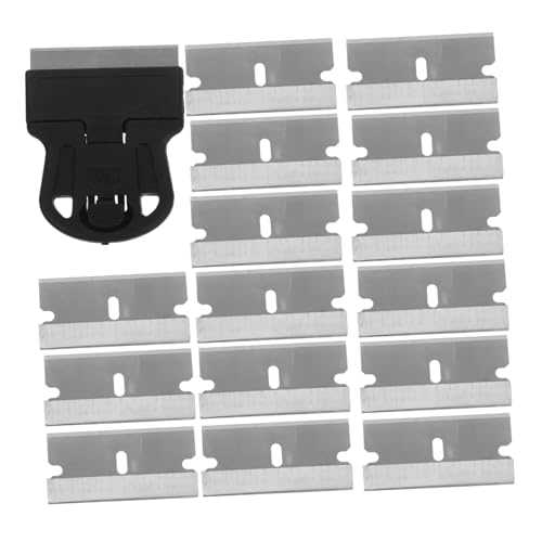 LABRIMP Maniküre Werkzeuge Auto Aufkleber Schaber Glas Rasierklingen Schaber Aufkleber Werkzeug Zum Entfernen Von Klebstoffen Rasierklingen Metall Nagelschieber Schwarzer von LABRIMP