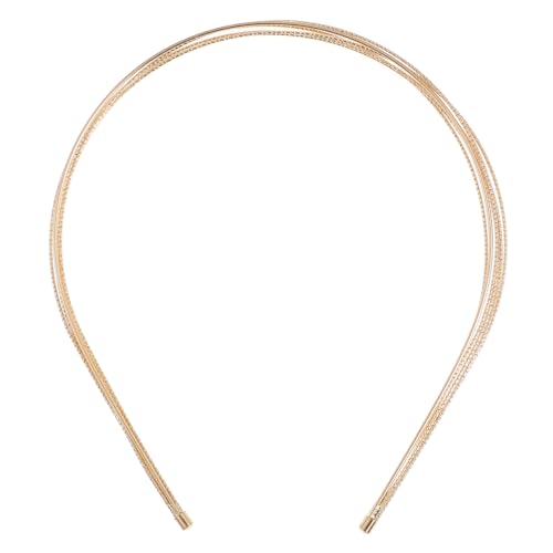 LABRIMP Mehrlagiger Metall Haarreif Damen Elegant Haarband Hochzeits Haarschmuck Leicht Stilvoll für Festliche Anlässe Braut Party Thanksgiving Cosplay von LABRIMP
